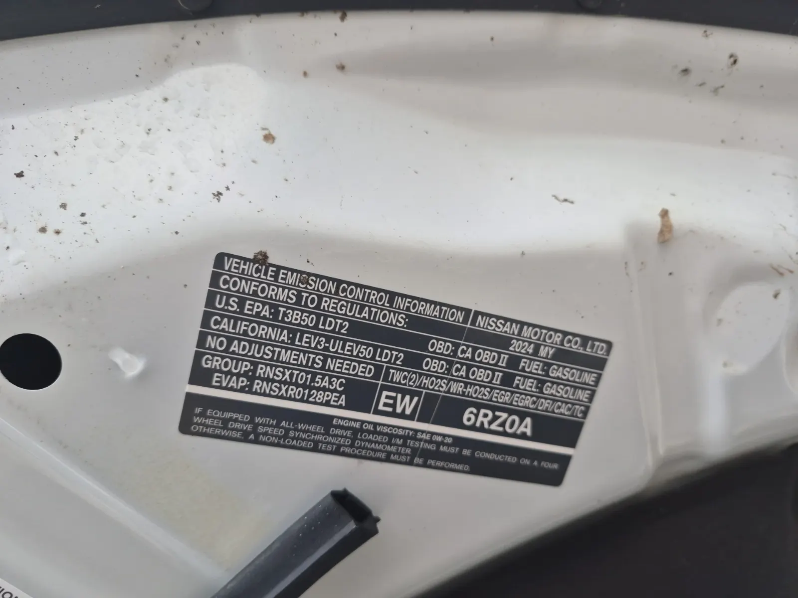 Emission Sticker Photo