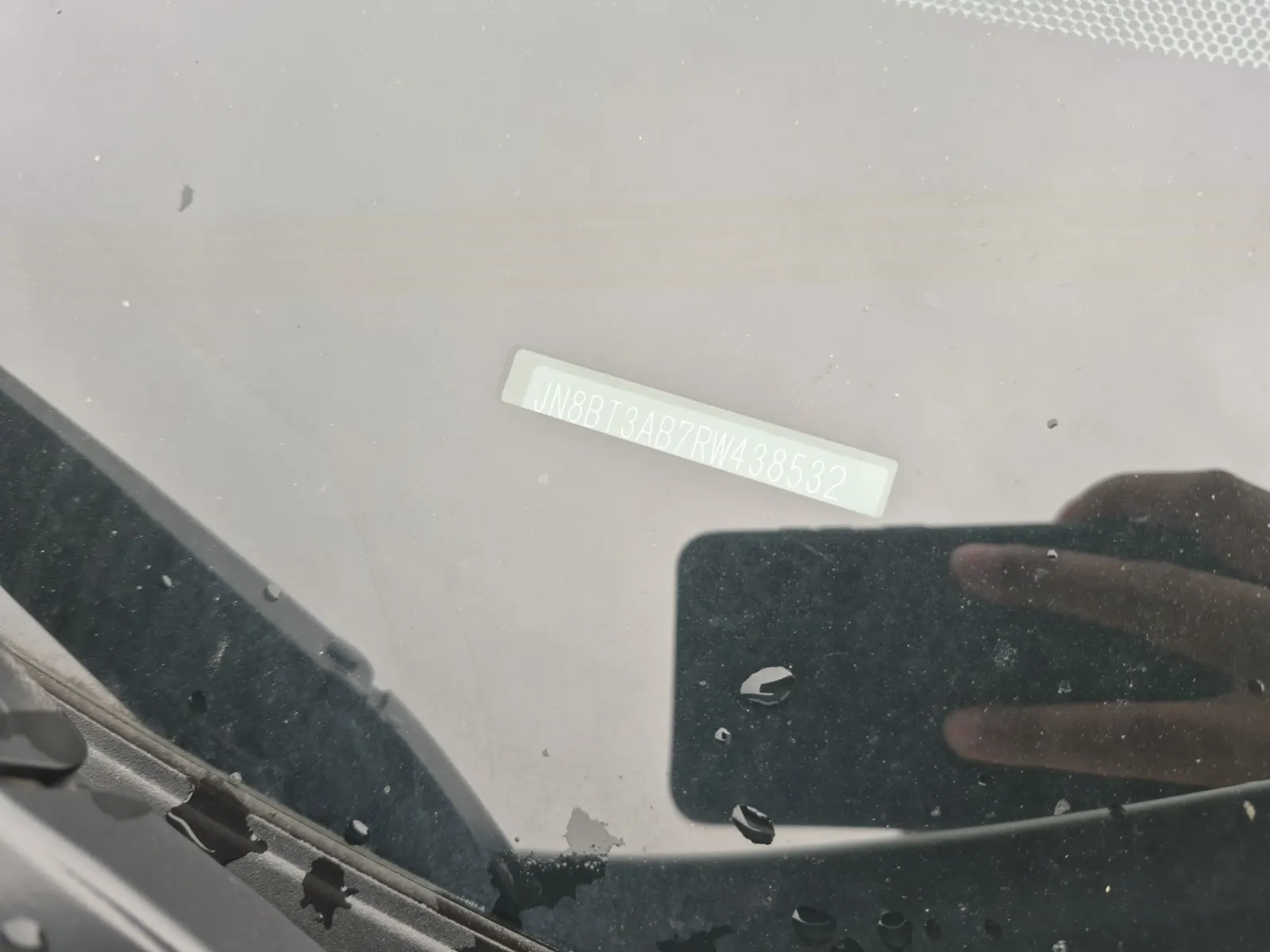 Dash VIN Plate Photo