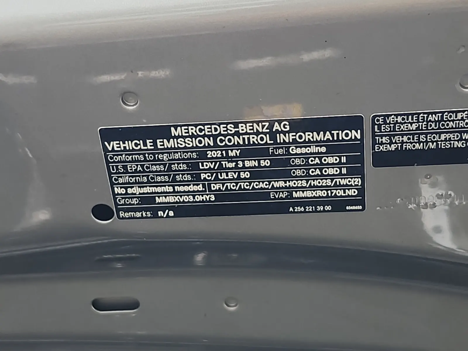 Emission Sticker Photo