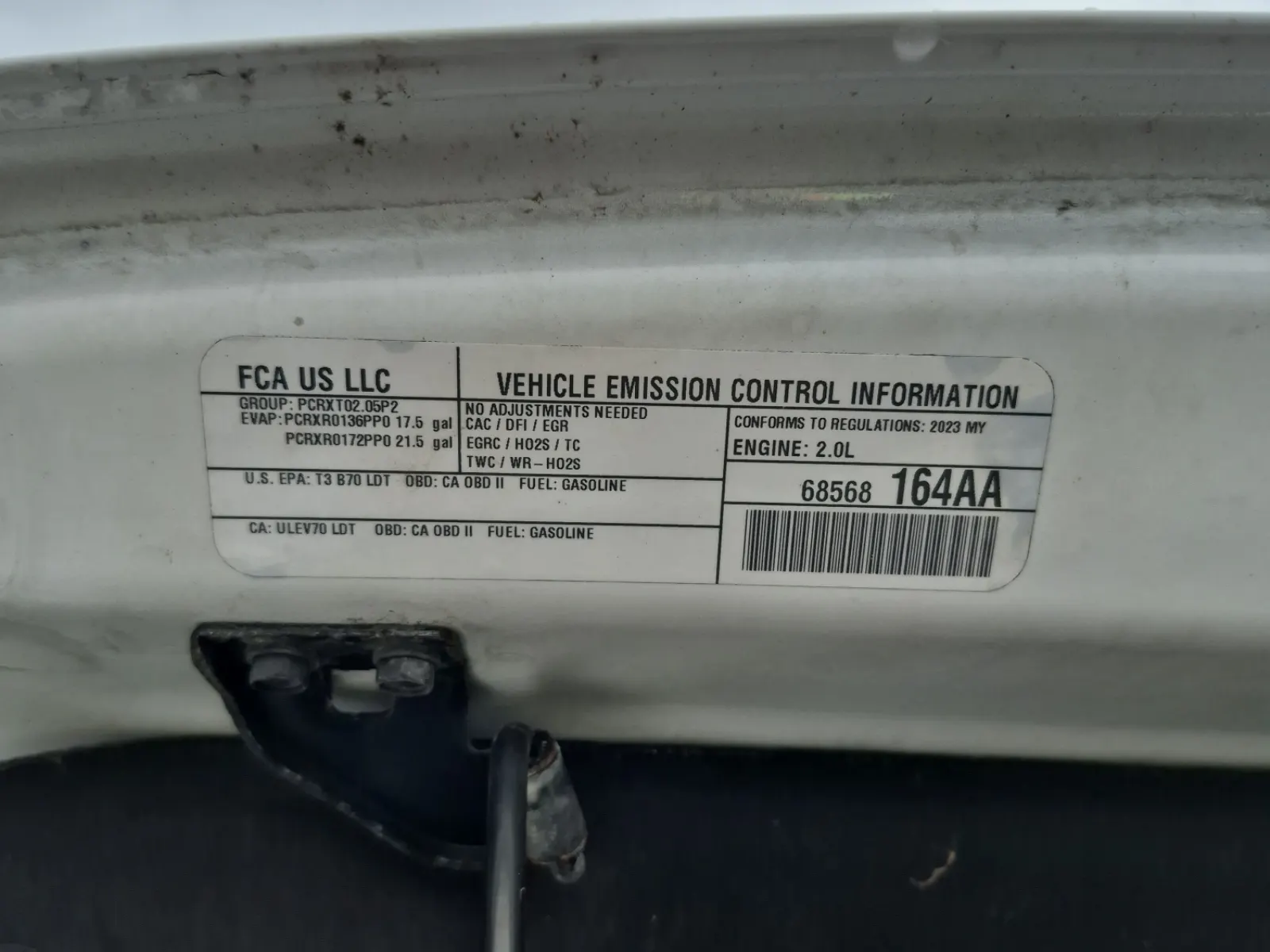 Emission Sticker Photo