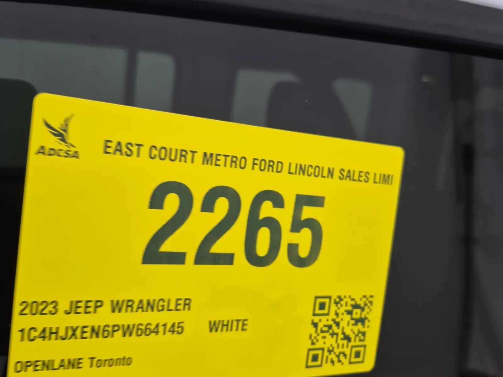 Inventory Label Photo