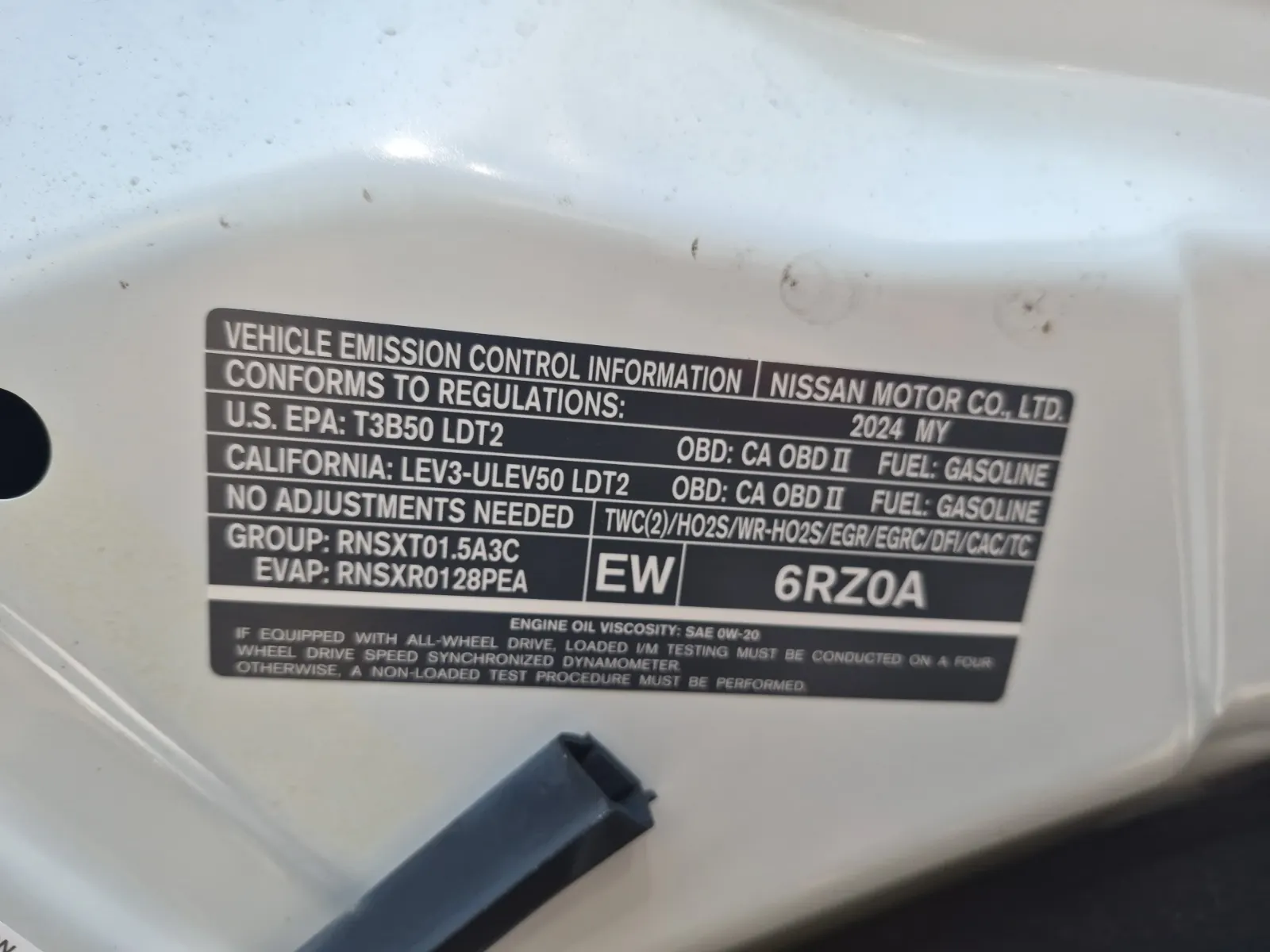 Emission Sticker Photo