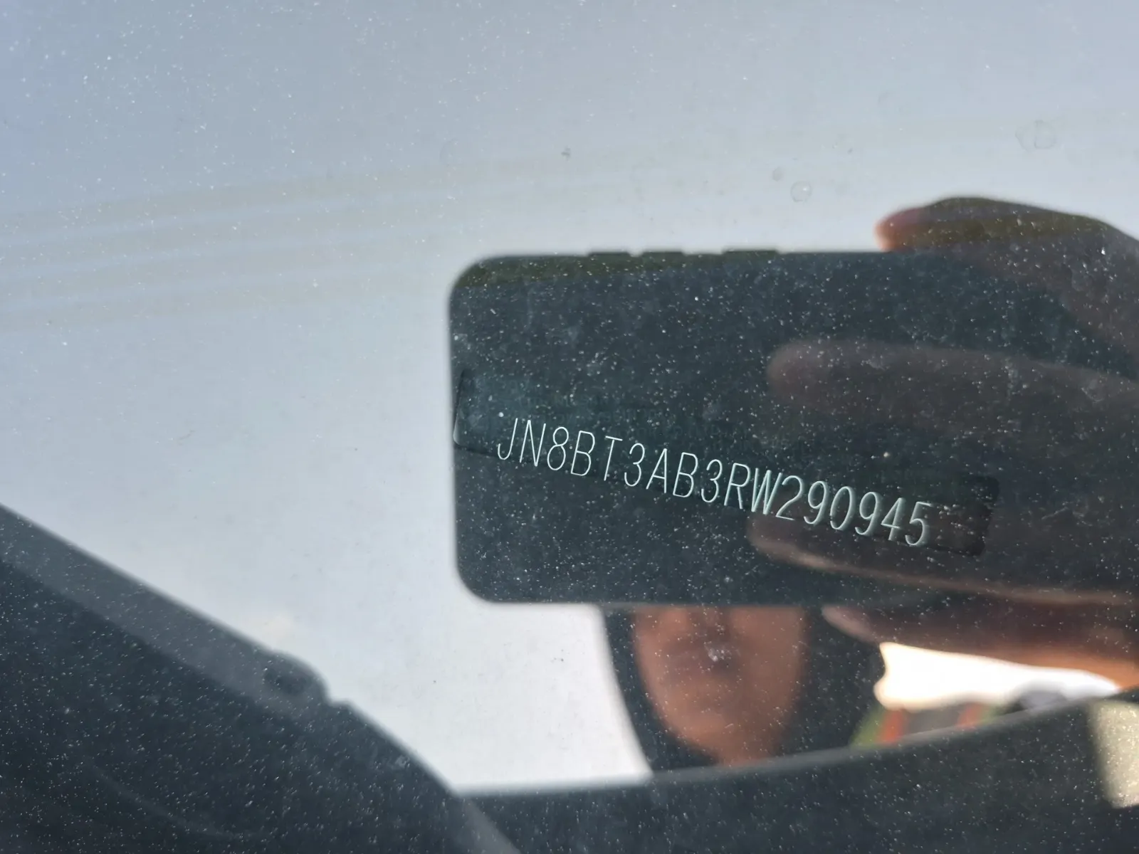 Dash VIN Plate Photo