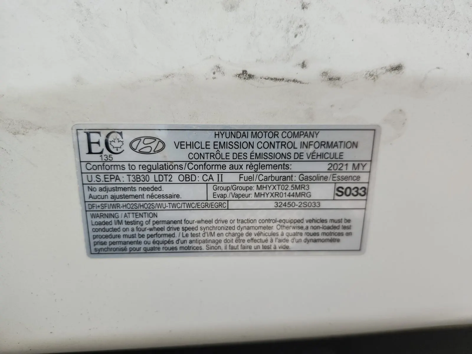 Emission Sticker Photo
