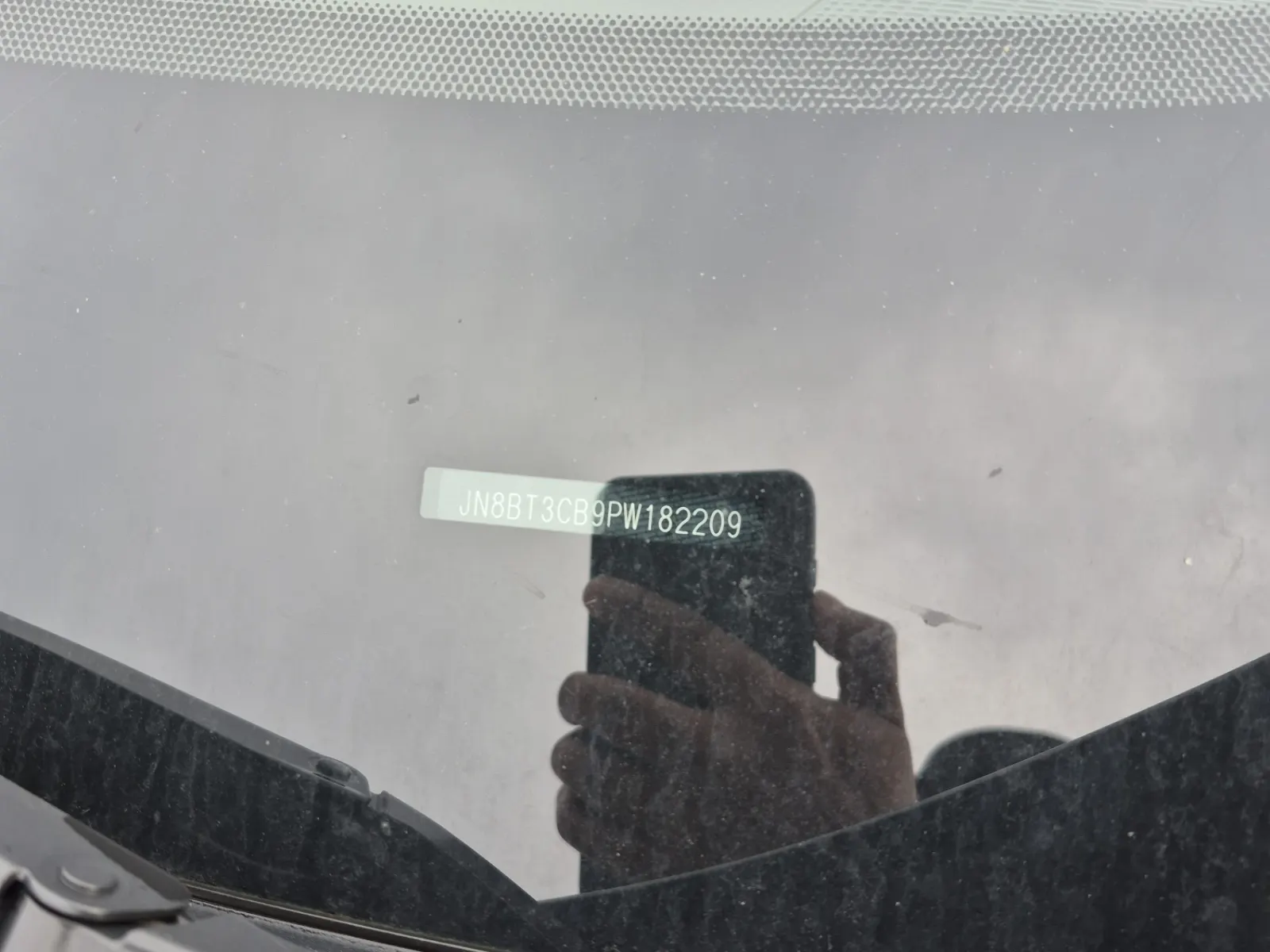 Dash VIN Plate Photo