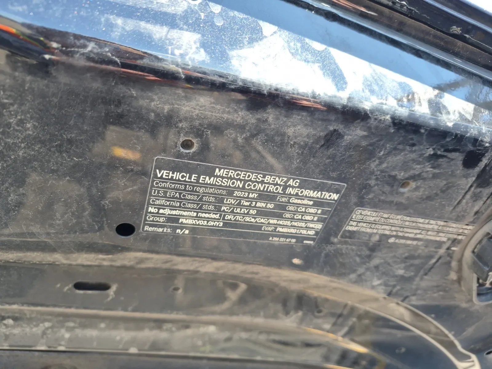 Emission Sticker Photo