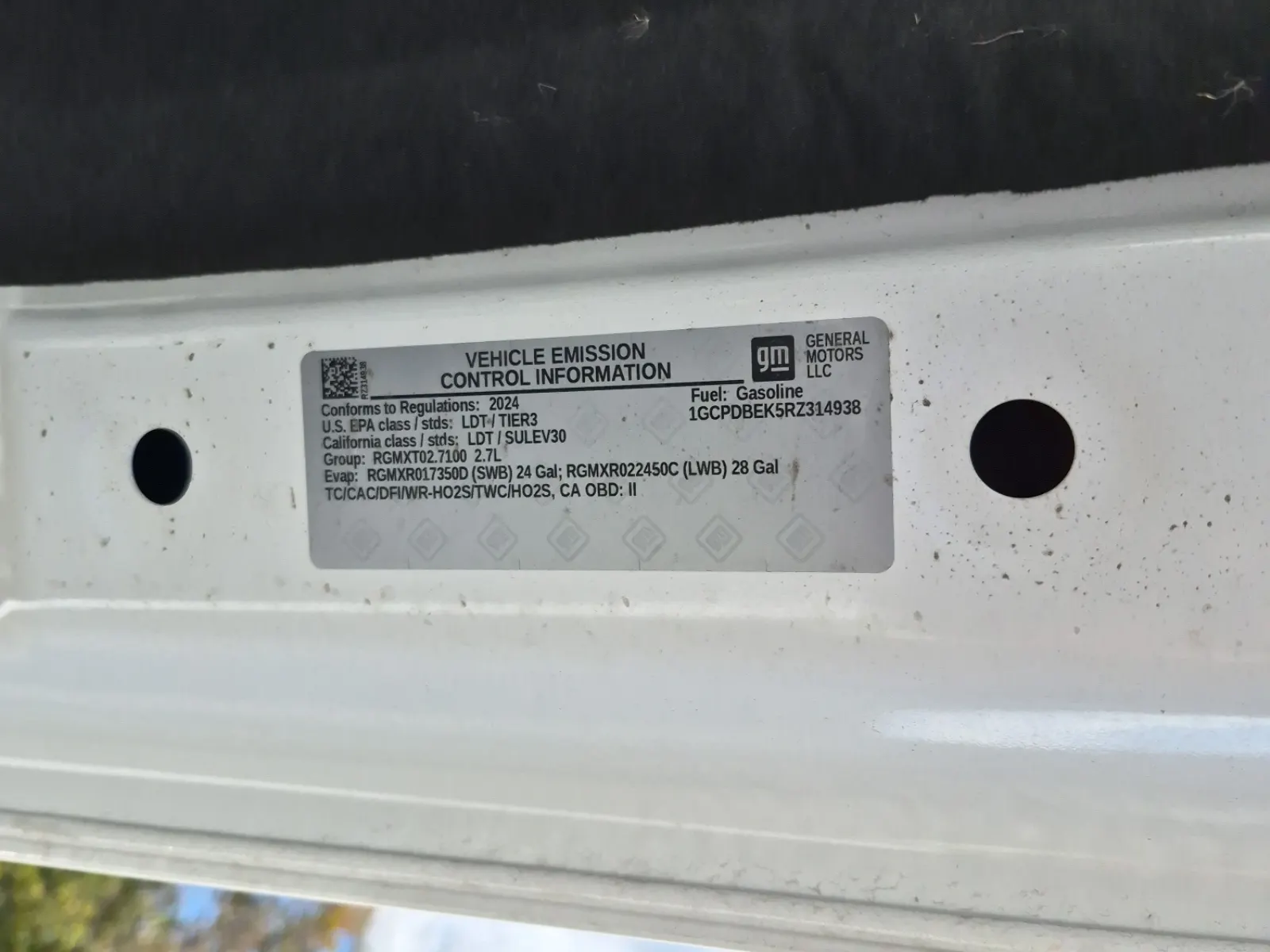 Emission Sticker Photo
