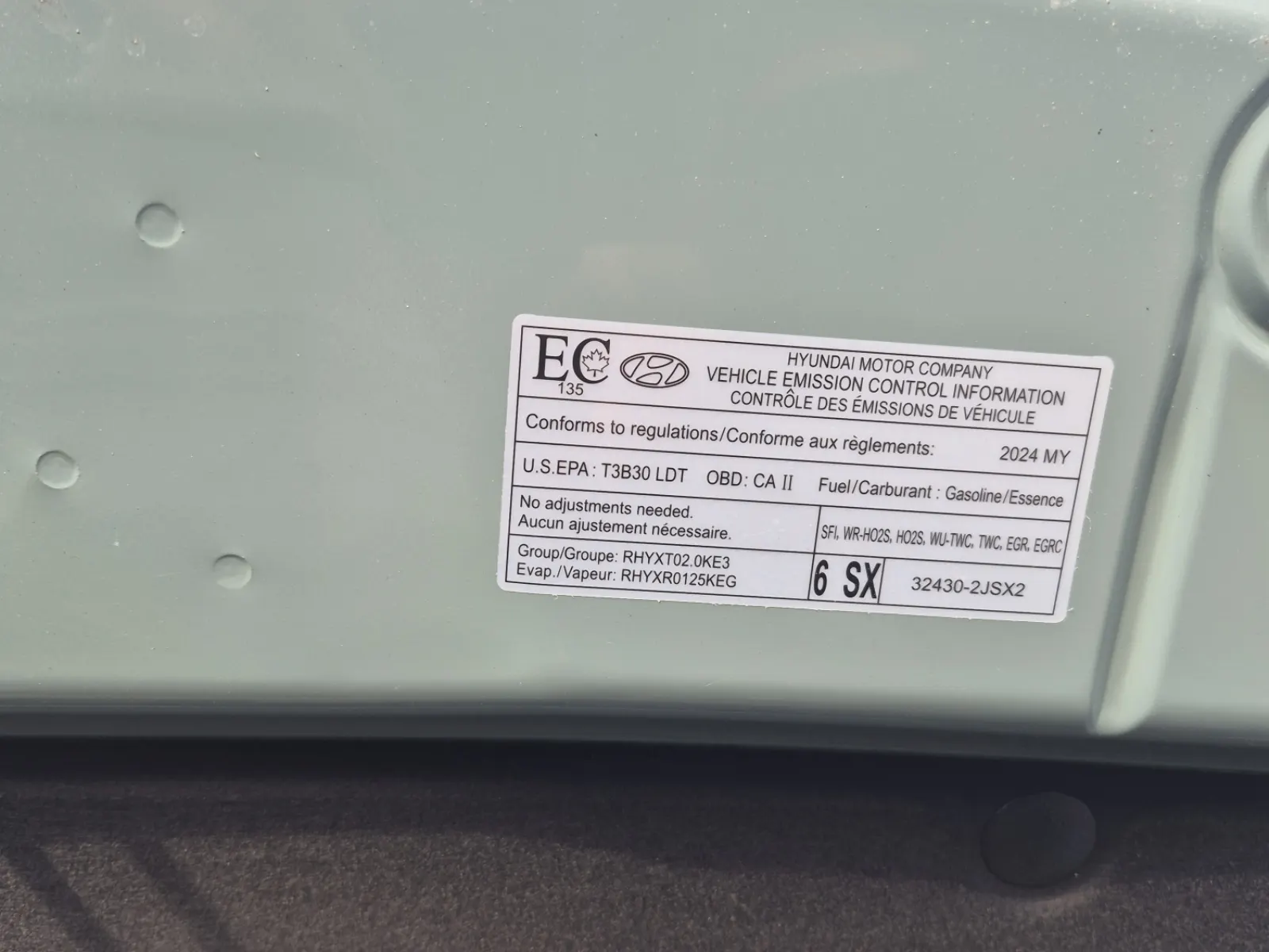 Emission Sticker Photo