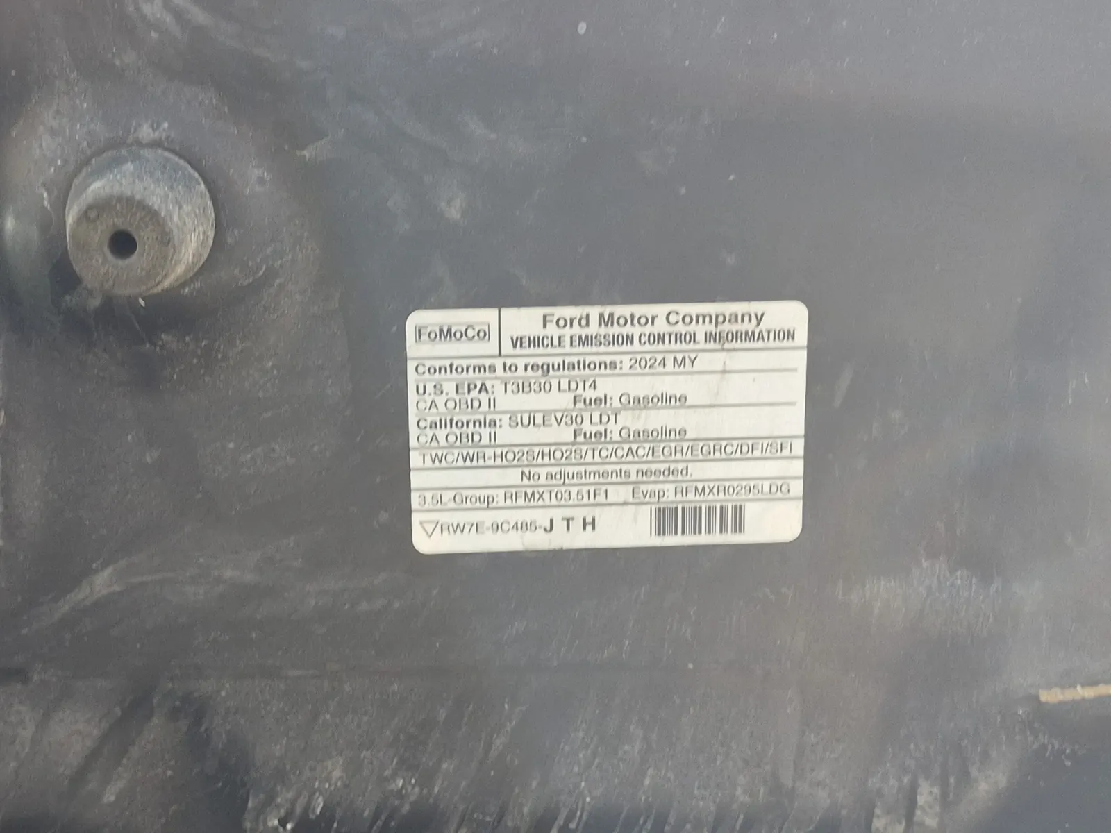 Emission Sticker Photo