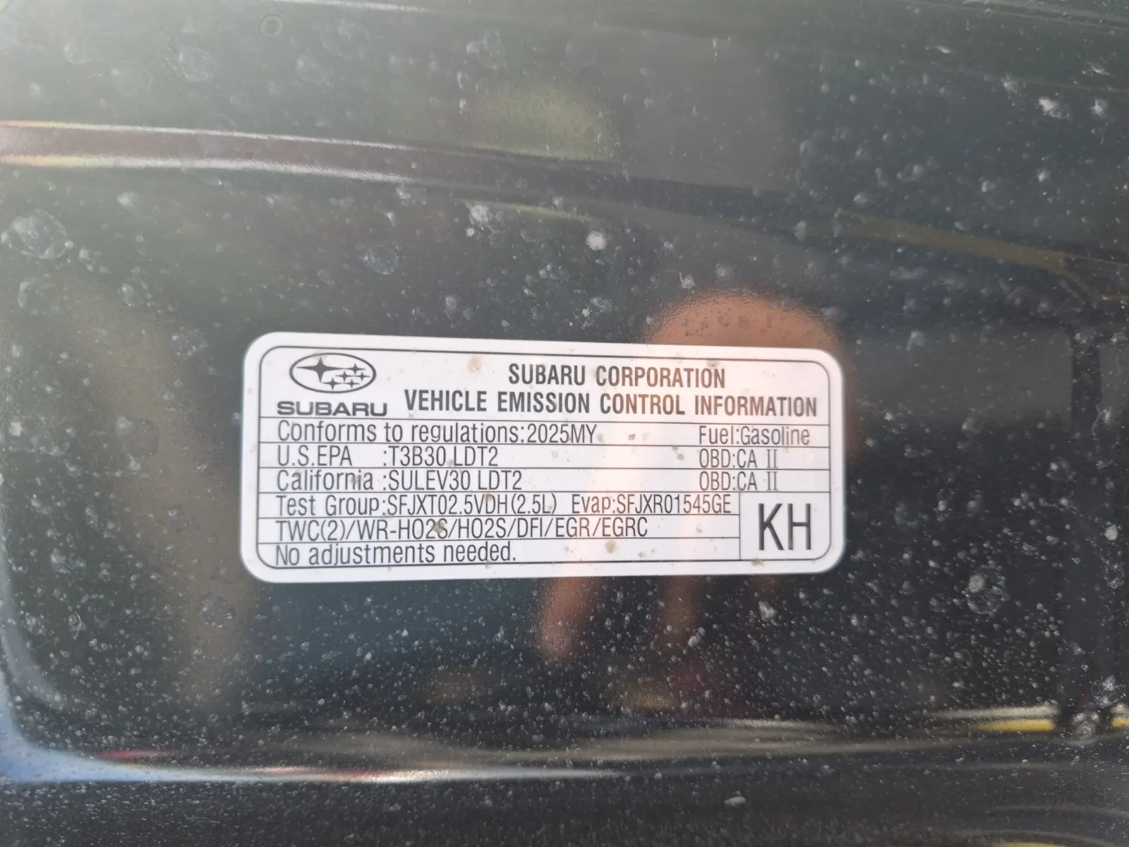 Emission Sticker Photo