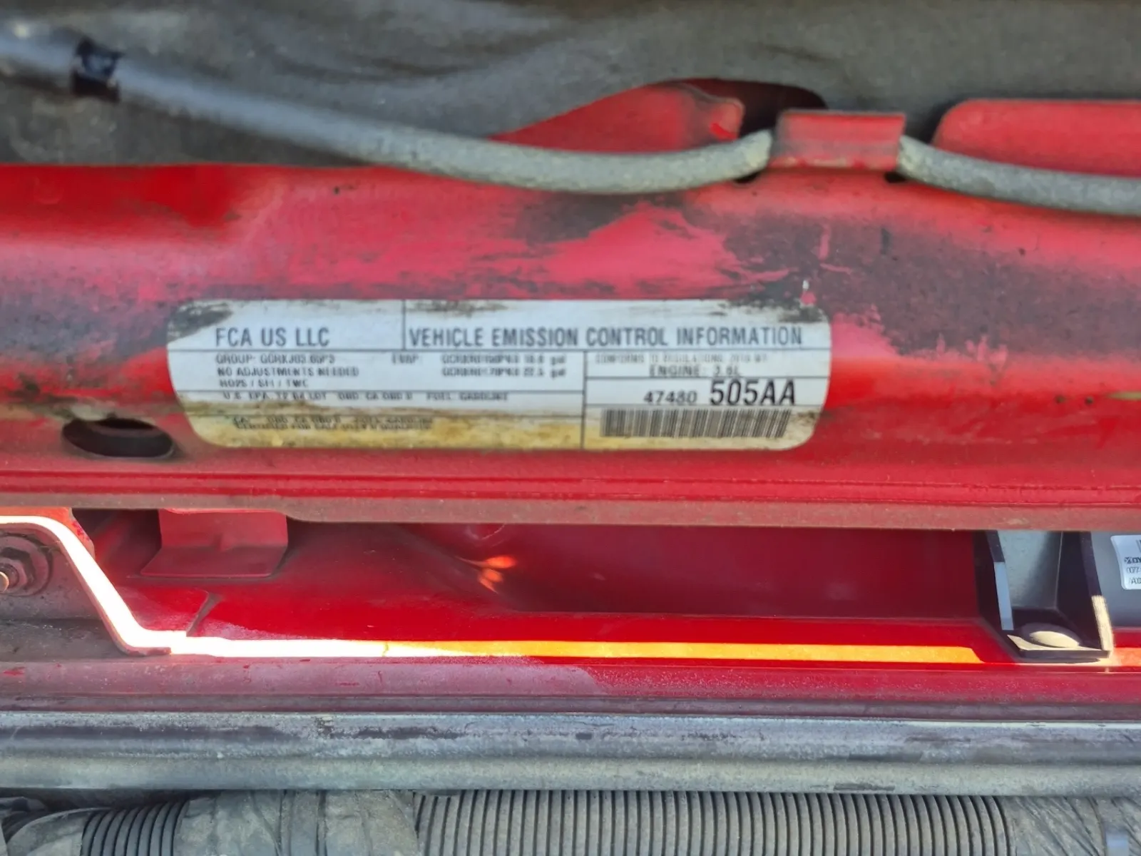 Emission Sticker Photo