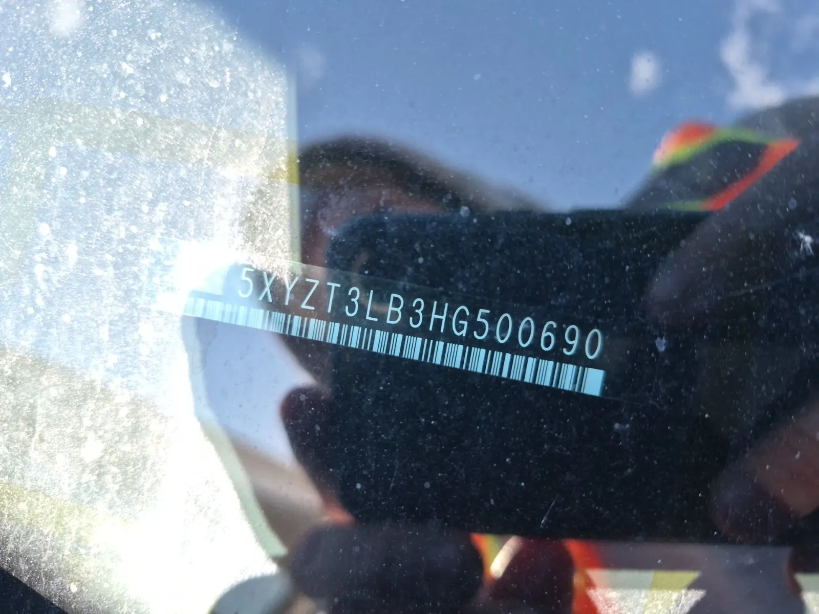 Dash VIN Plate Photo
