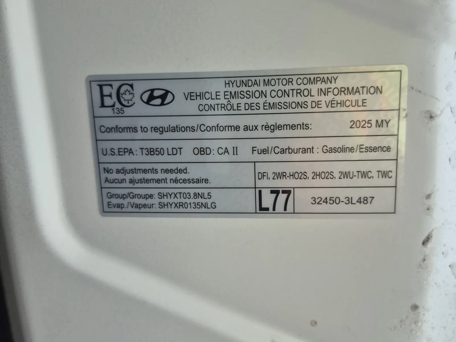 Emission Sticker Photo