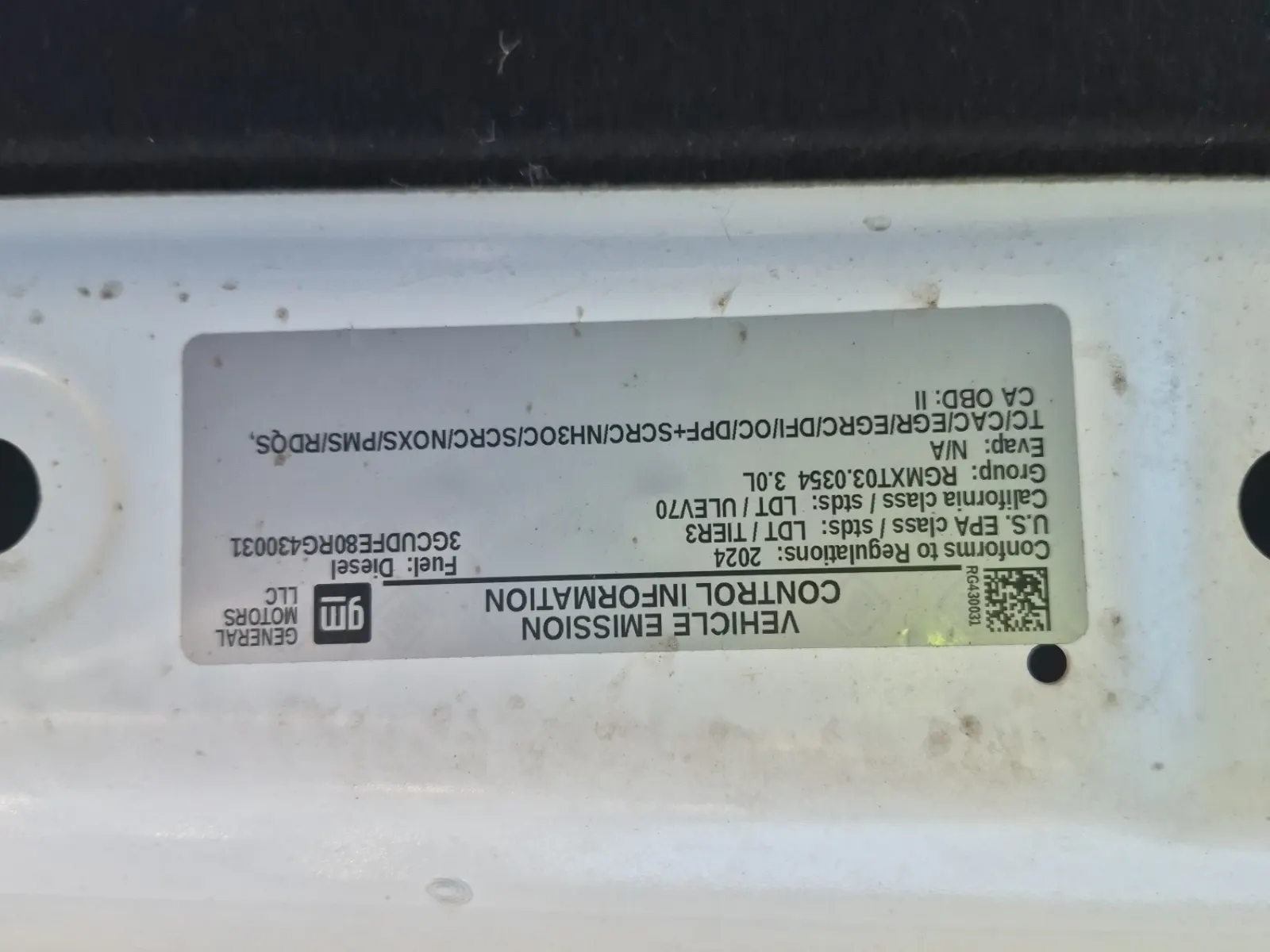 Emission Sticker Photo