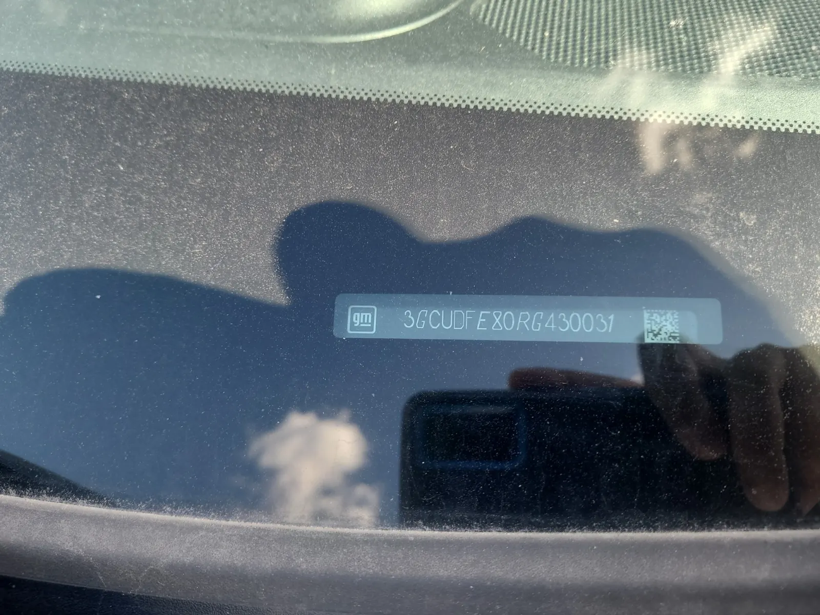 Dash VIN Plate Photo