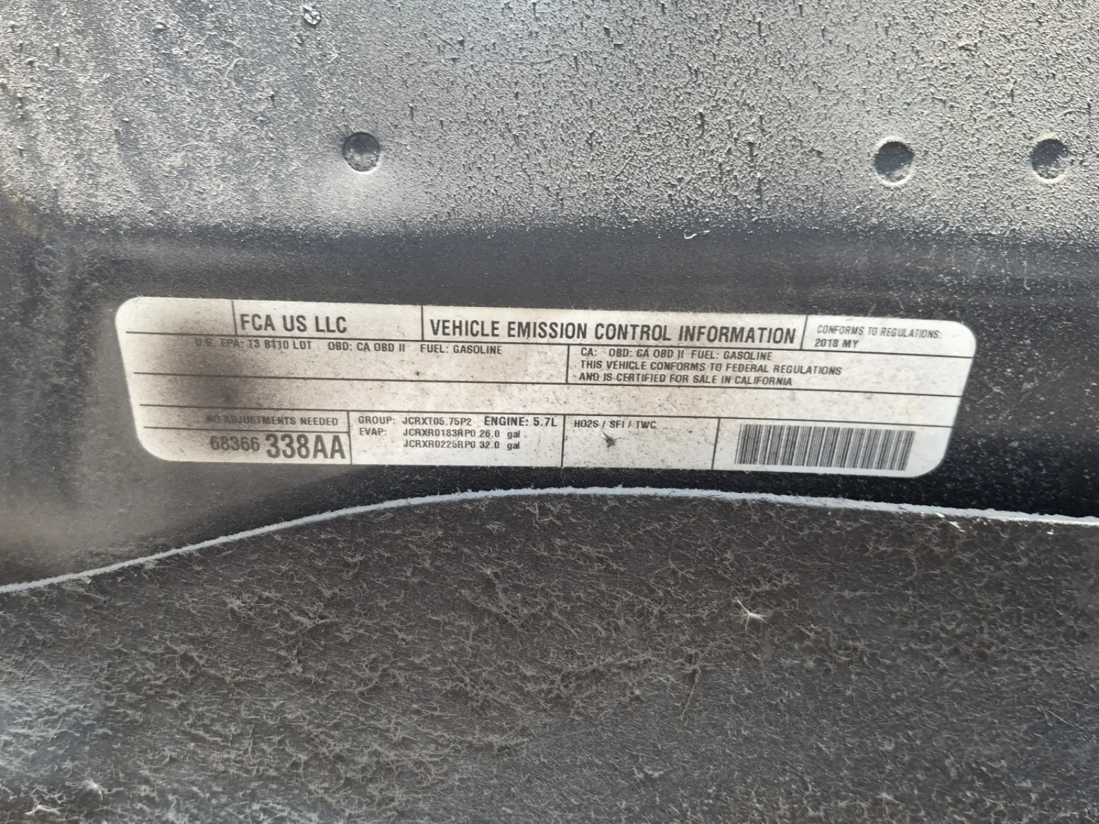 Emission Sticker Photo