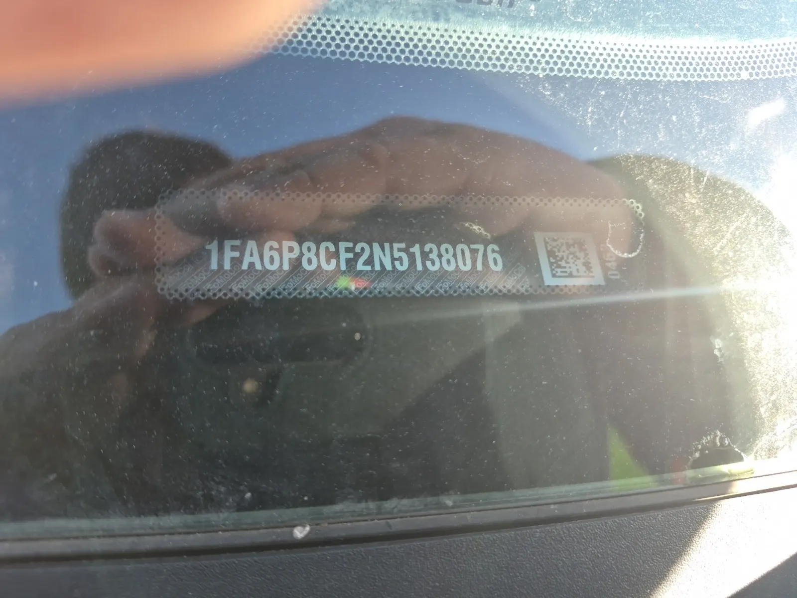 Dash VIN Plate Photo
