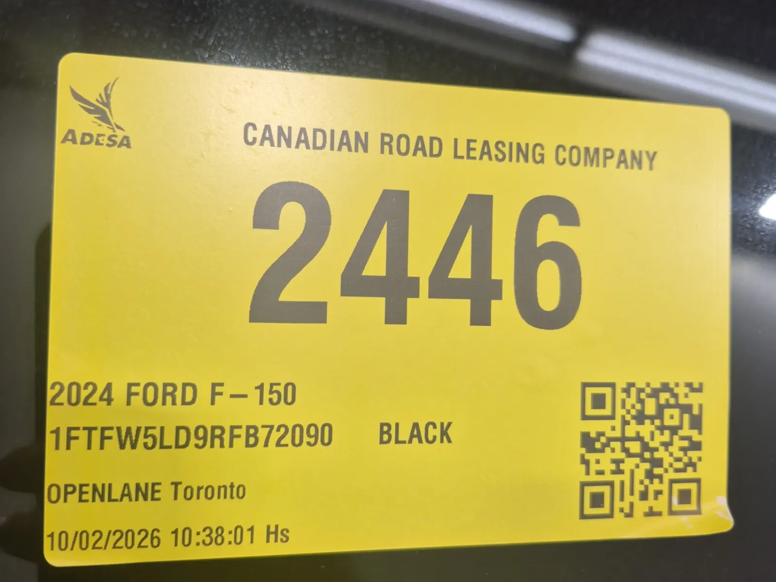 Inventory Label Photo
