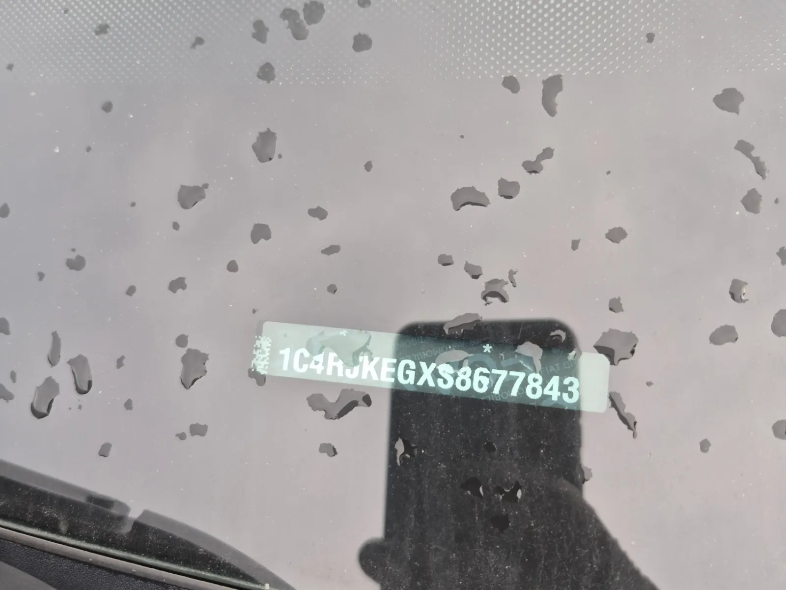 Dash VIN Plate Photo