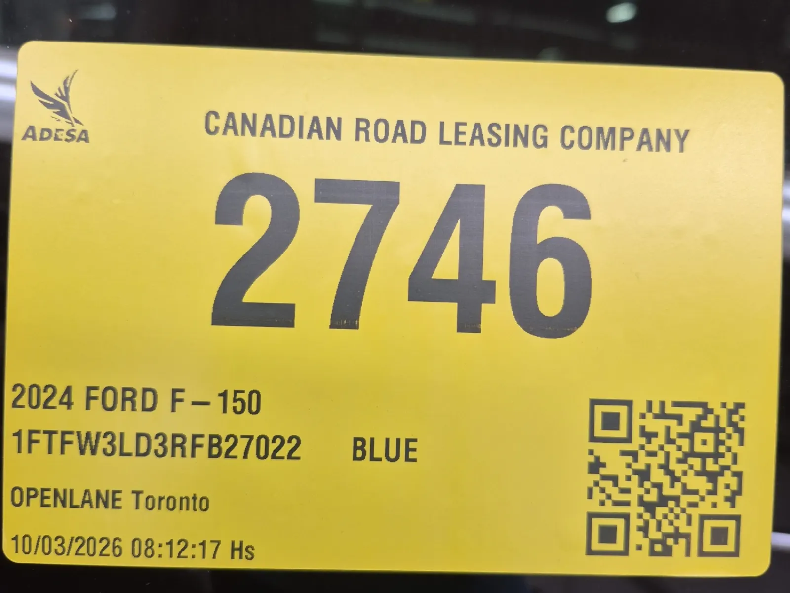 Inventory Label Photo