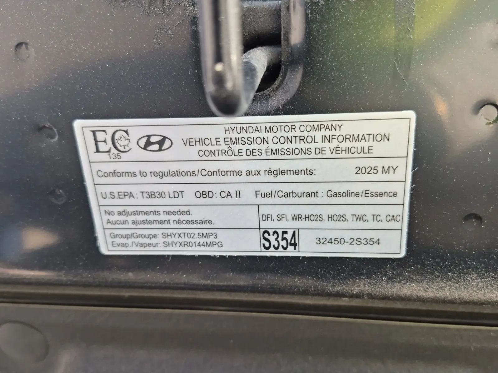 Emission Sticker Photo