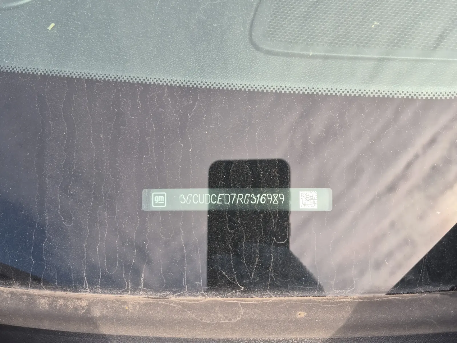 Dash VIN Plate Photo