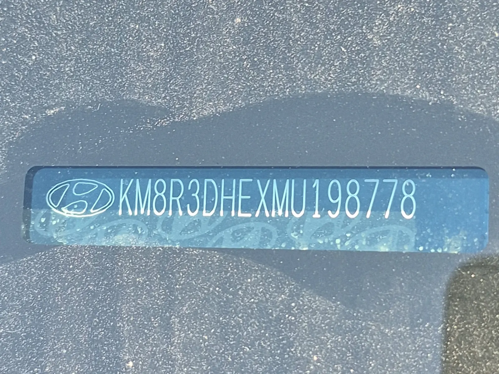 Dash VIN Plate Photo