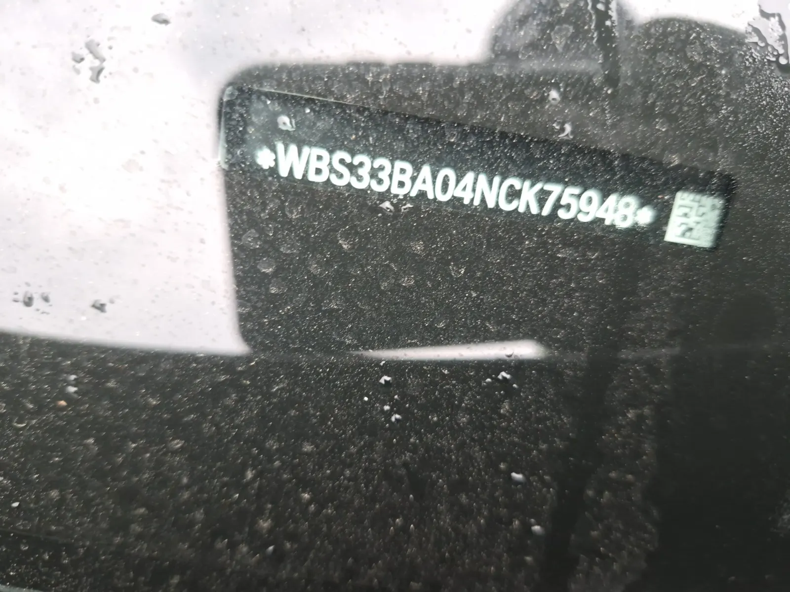 Dash VIN Plate Photo