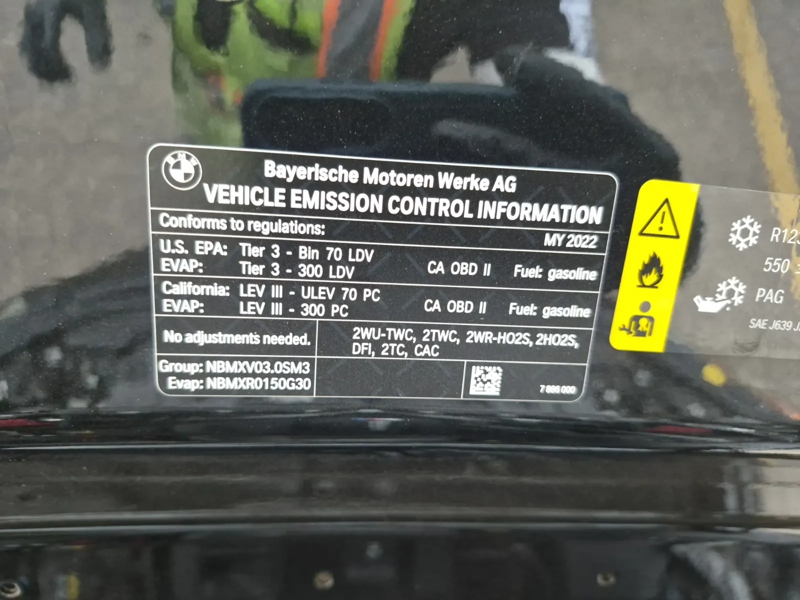 Emission Sticker Photo