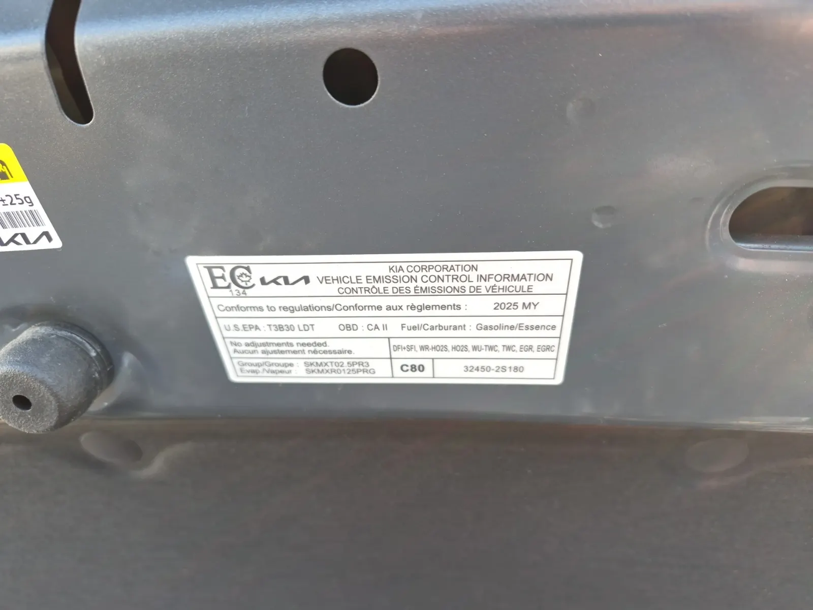 Emission Sticker Photo