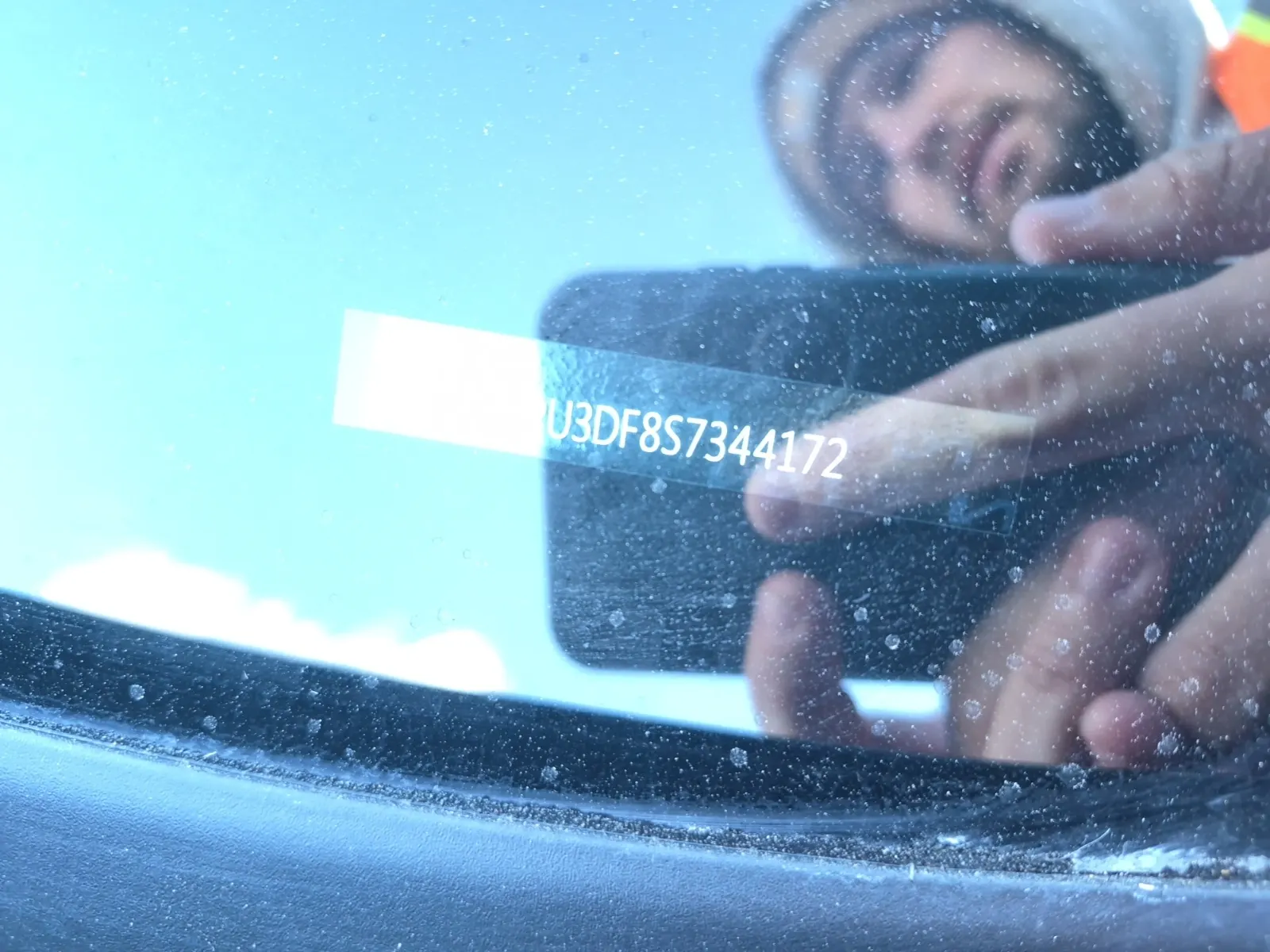 Dash VIN Plate Photo
