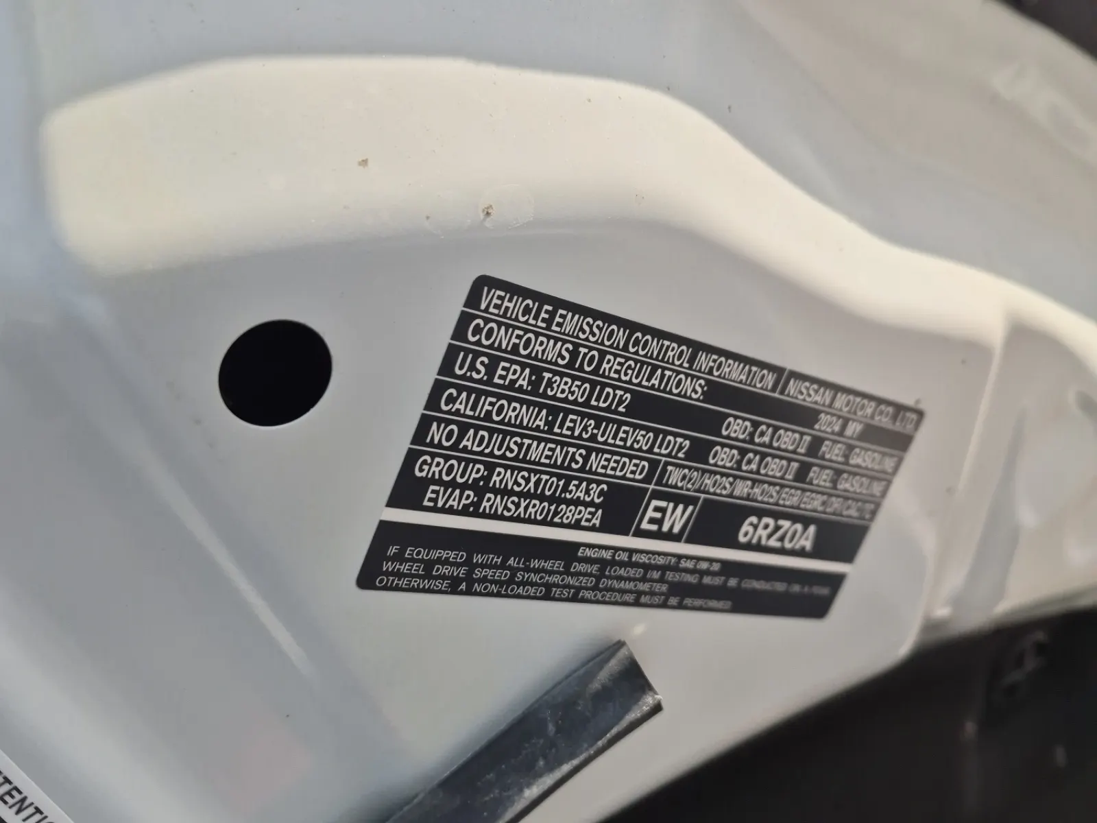 Emission Sticker Photo