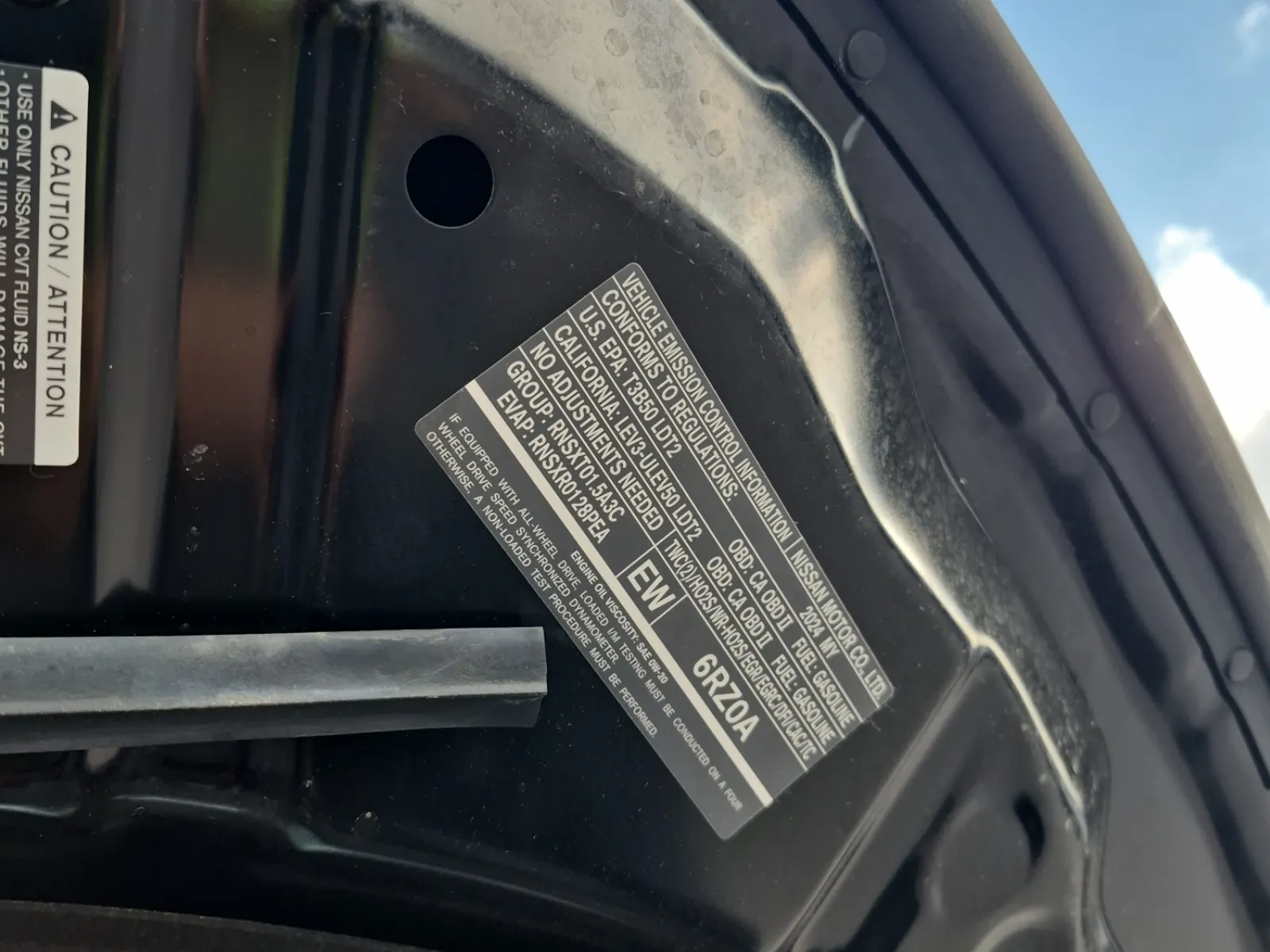 Emission Sticker Photo
