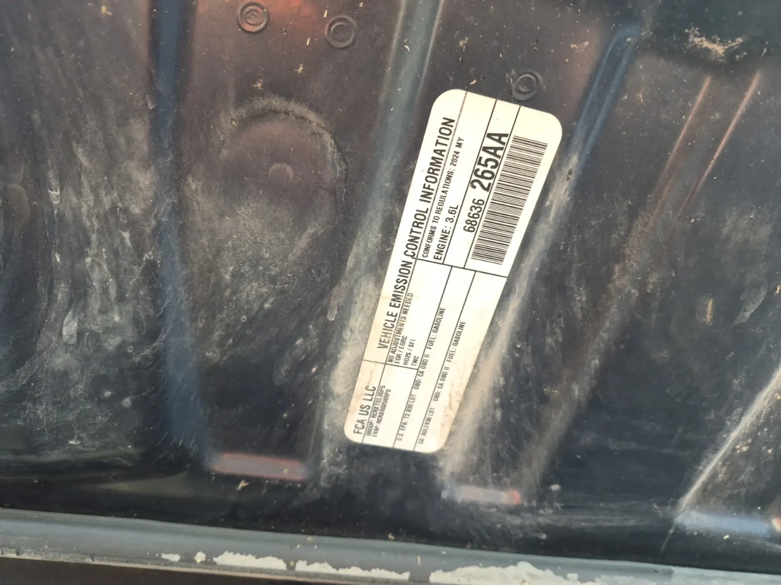 Emission Sticker Photo