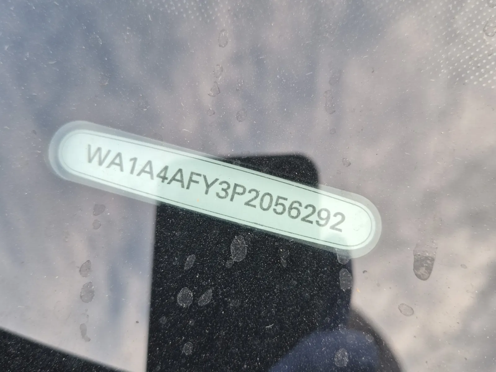 Dash VIN Plate Photo