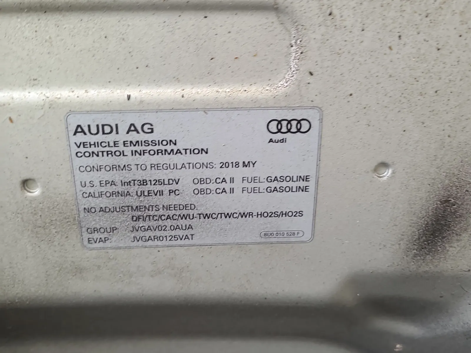 Emission Sticker Photo