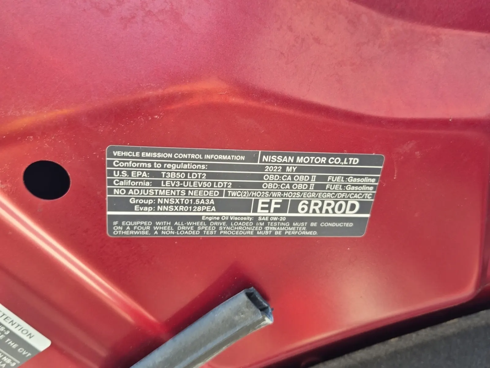 Emission Sticker Photo