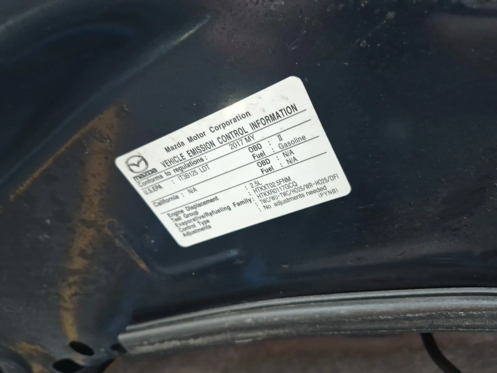 Emission Sticker Photo