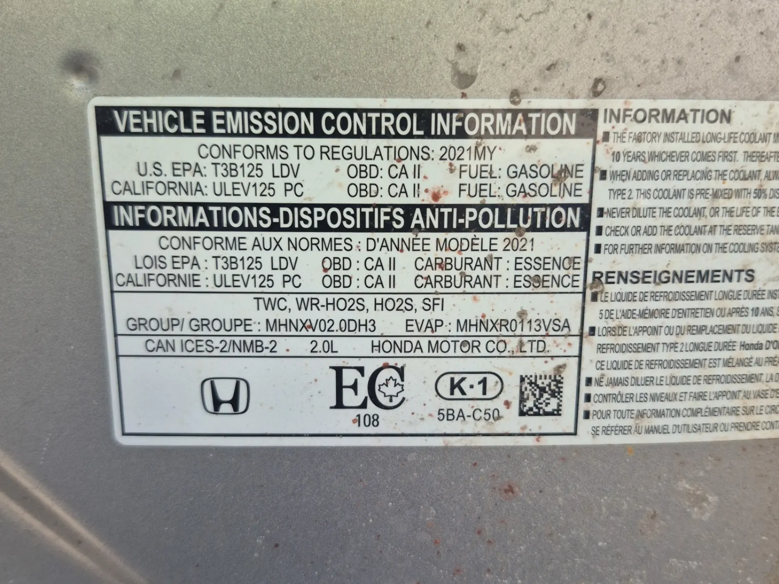 Emission Sticker Photo