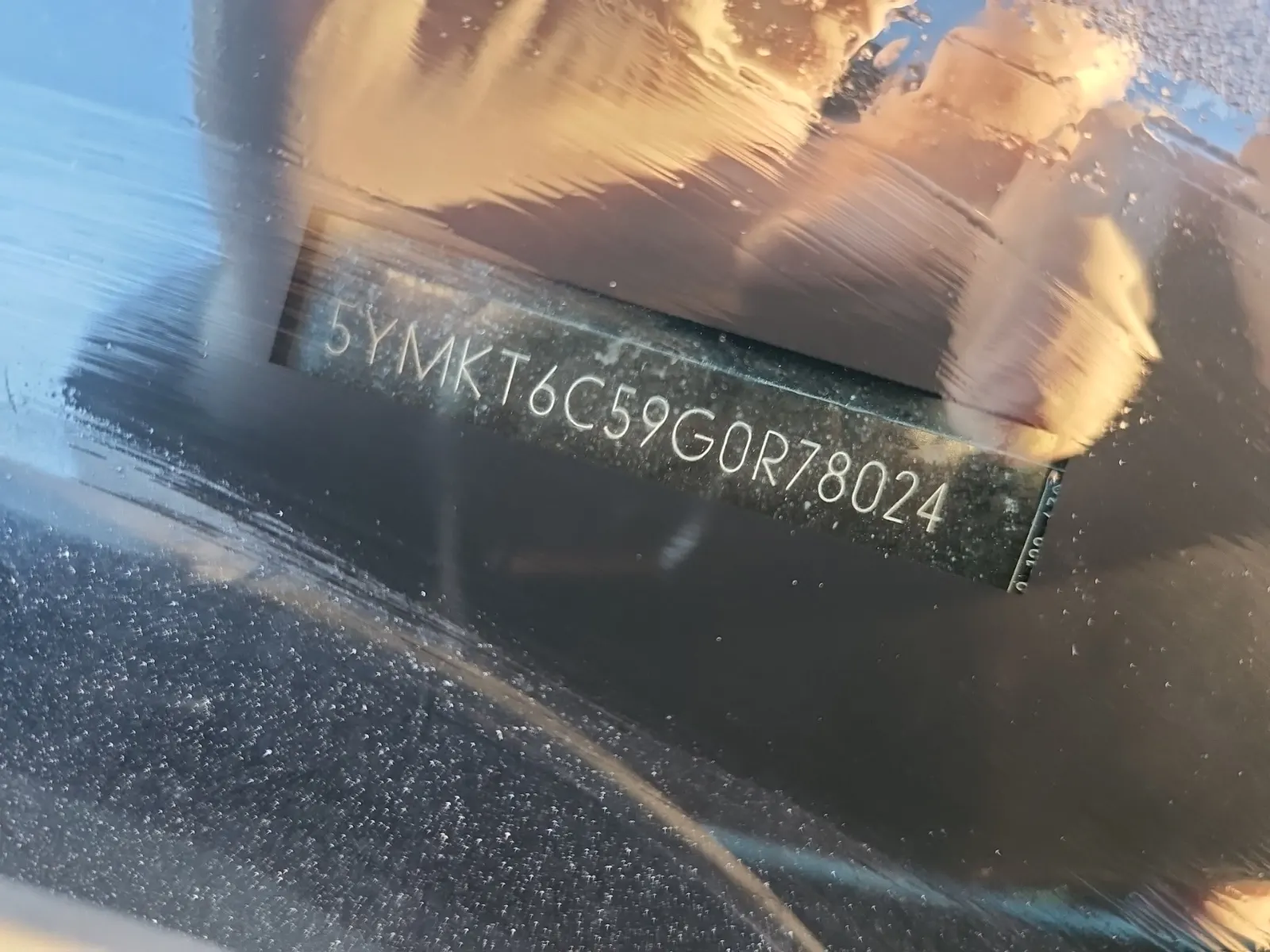 Dash VIN Plate Photo