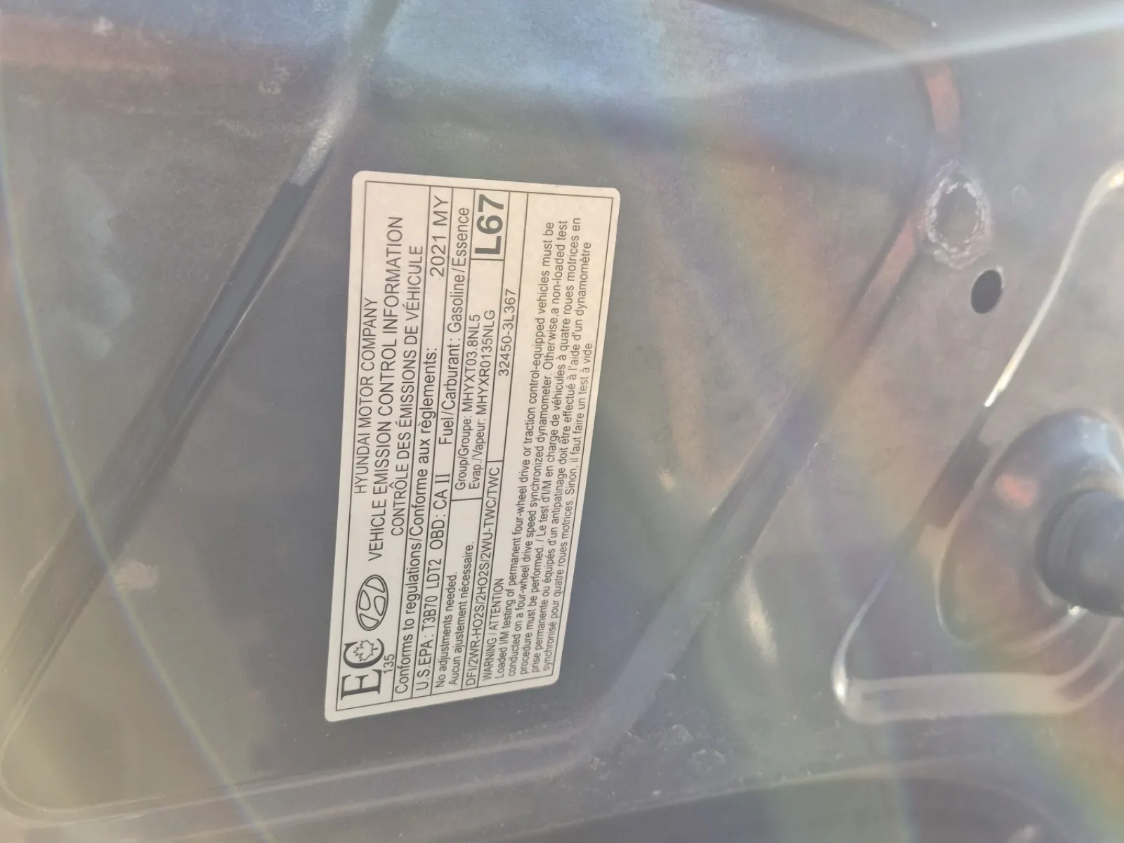 Emission Sticker Photo