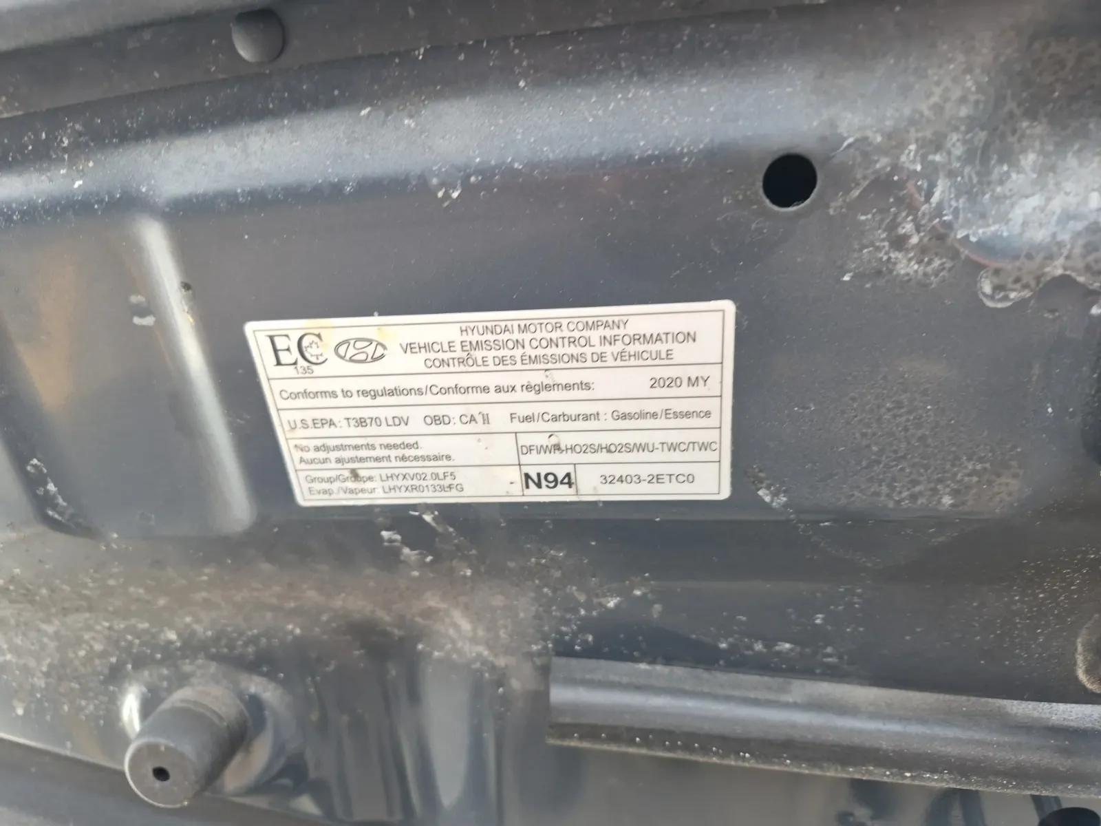 Emission Sticker Photo
