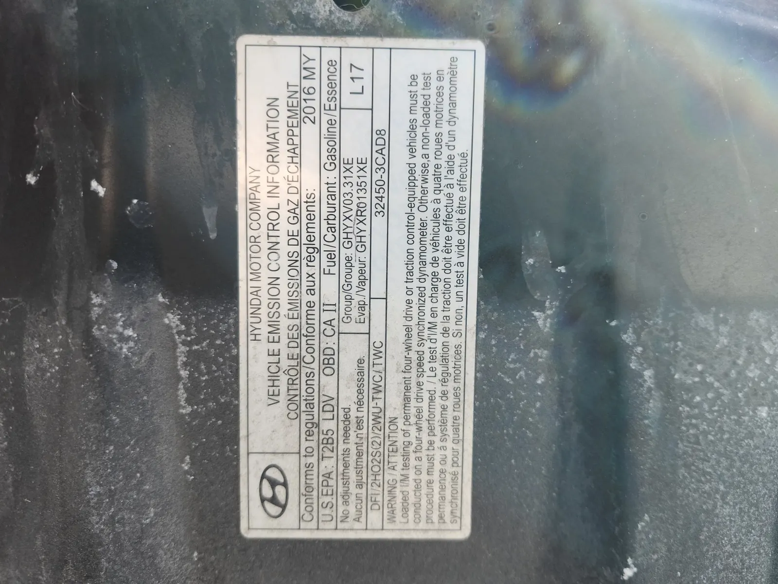Emission Sticker Photo