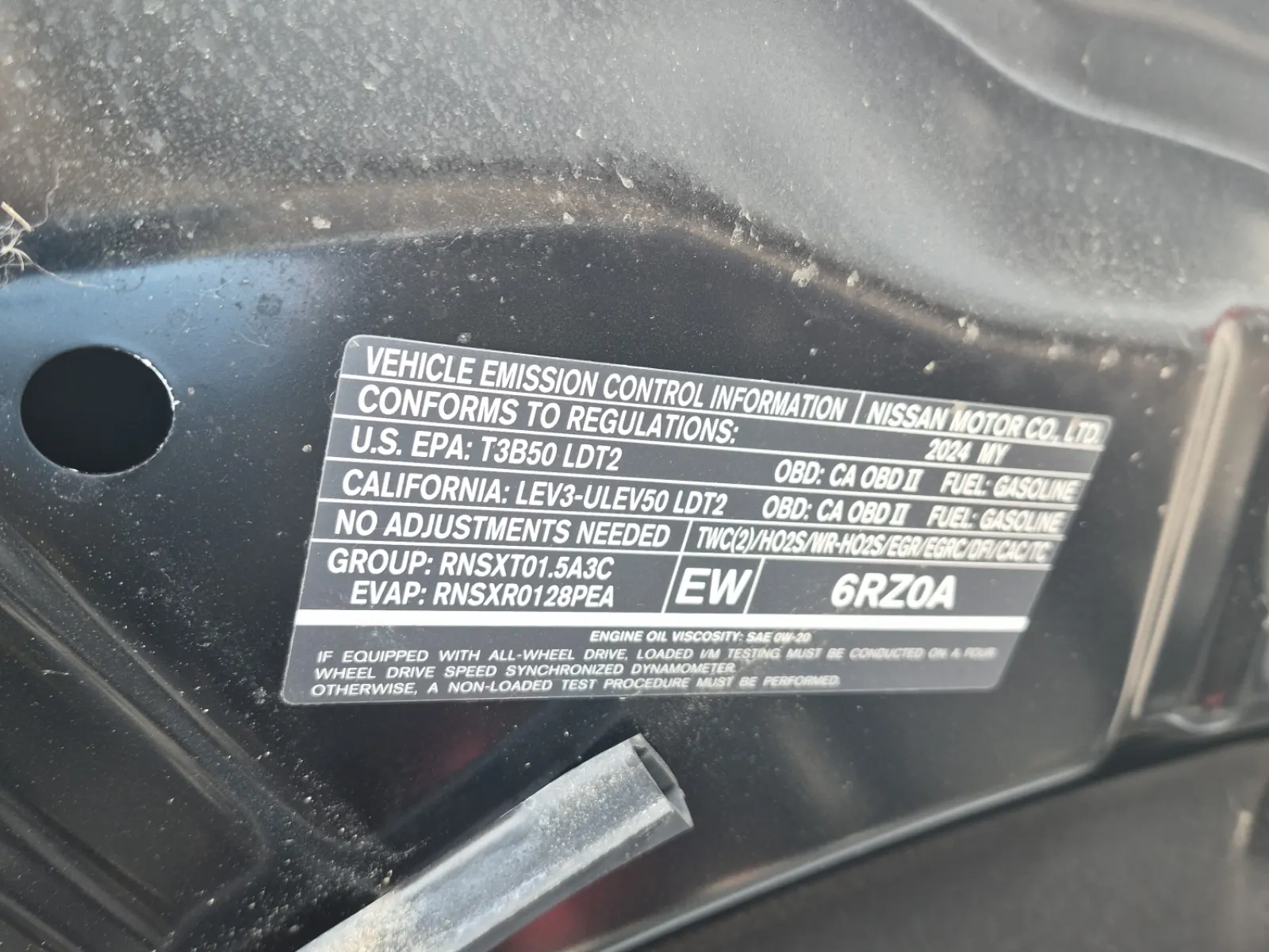 Emission Sticker Photo