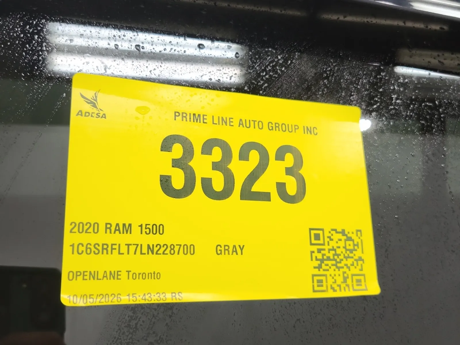 Inventory Label Photo