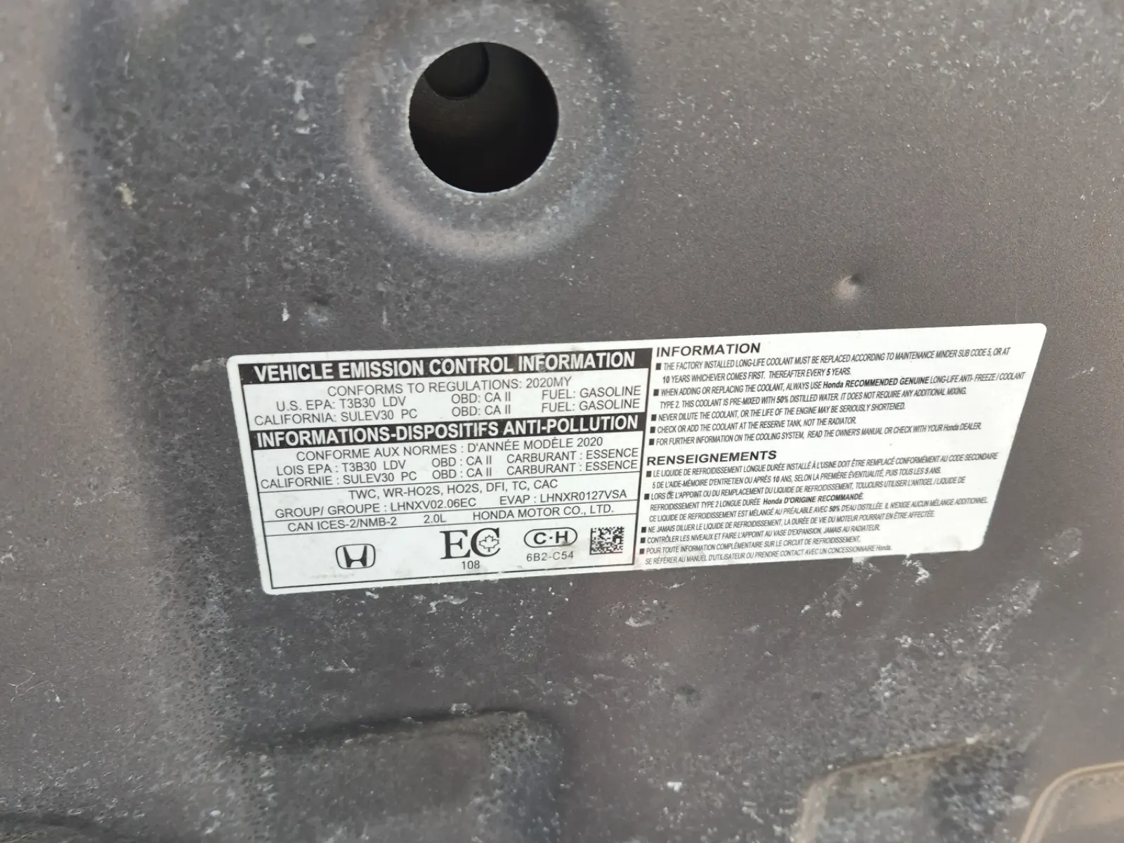 Emission Sticker Photo