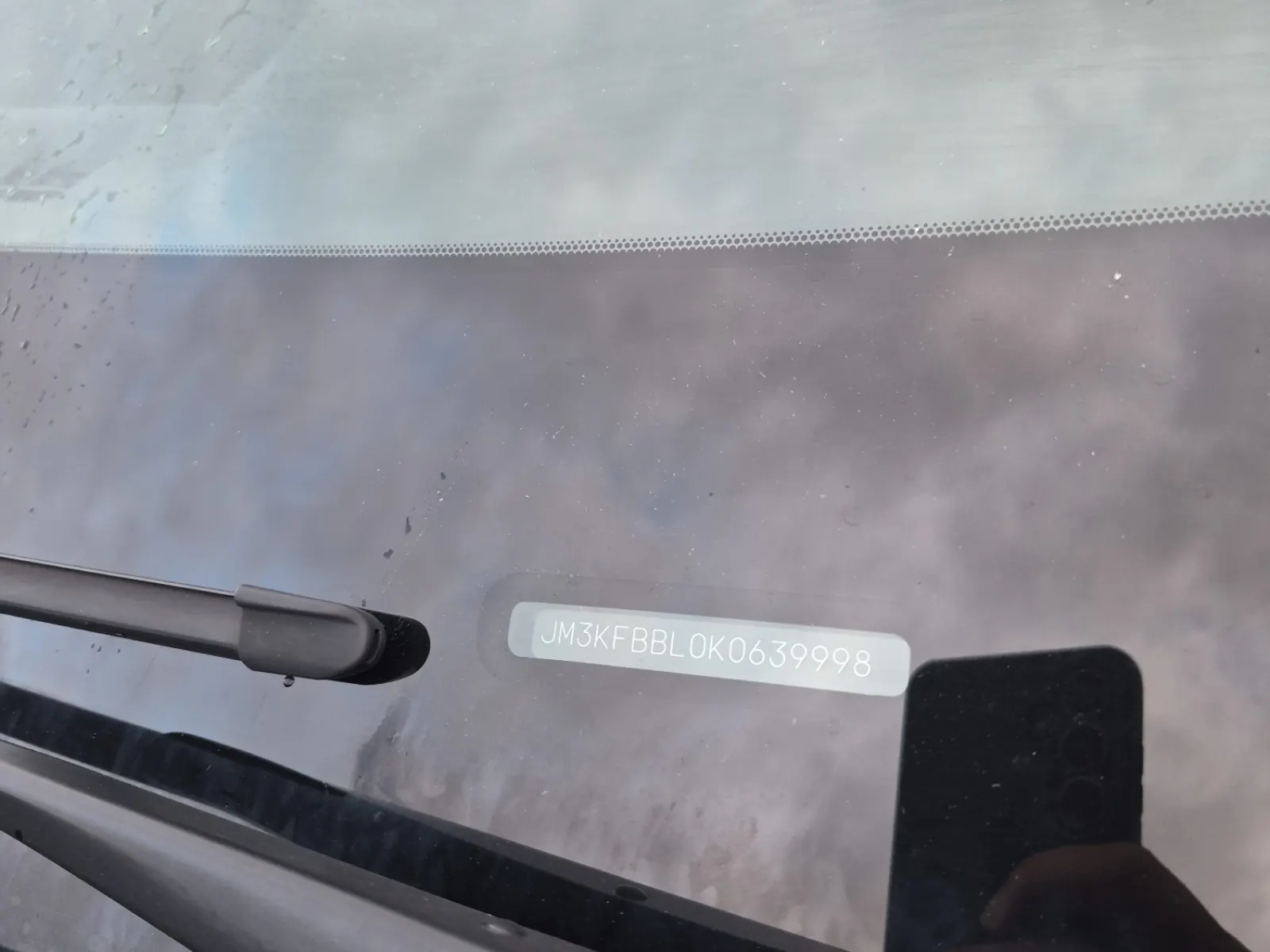 Dash VIN Plate Photo