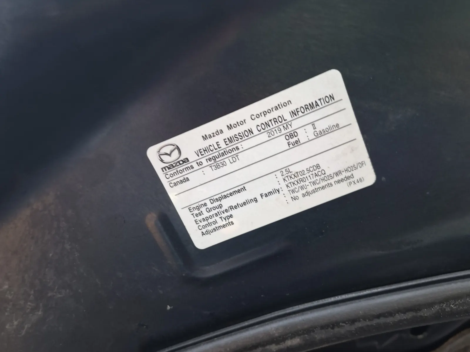 Emission Sticker Photo