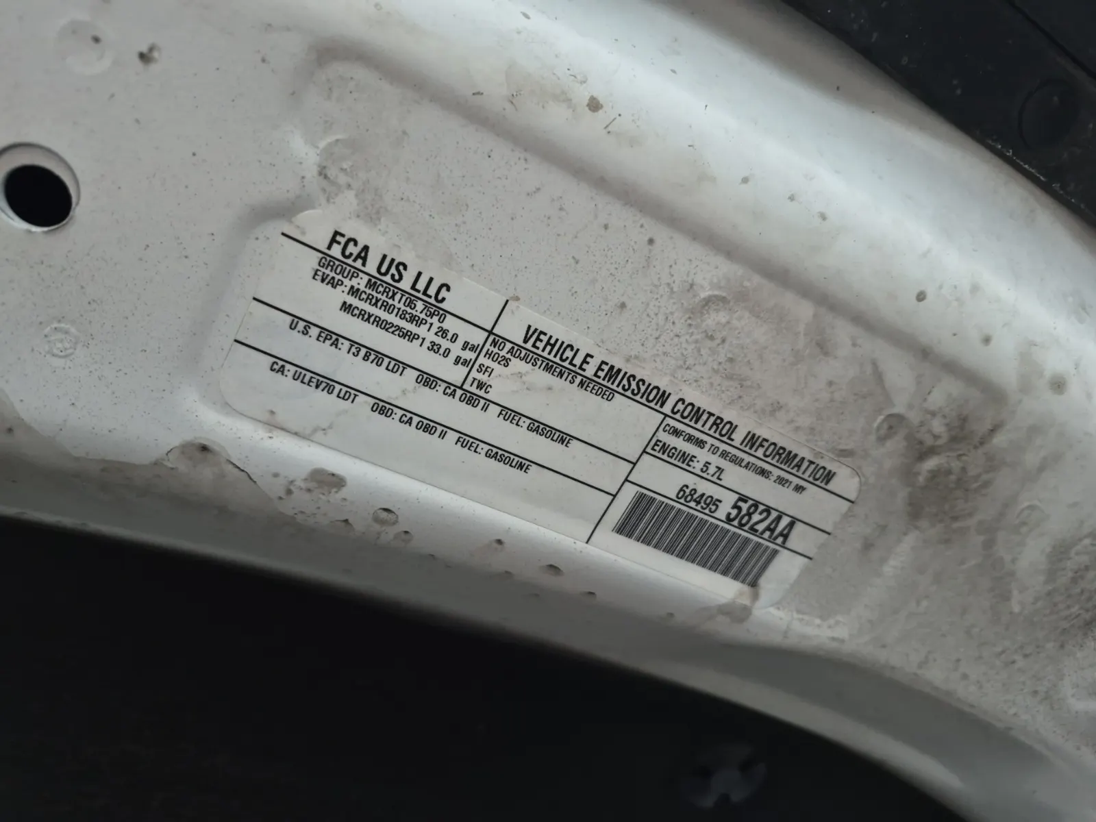 Emission Sticker Photo