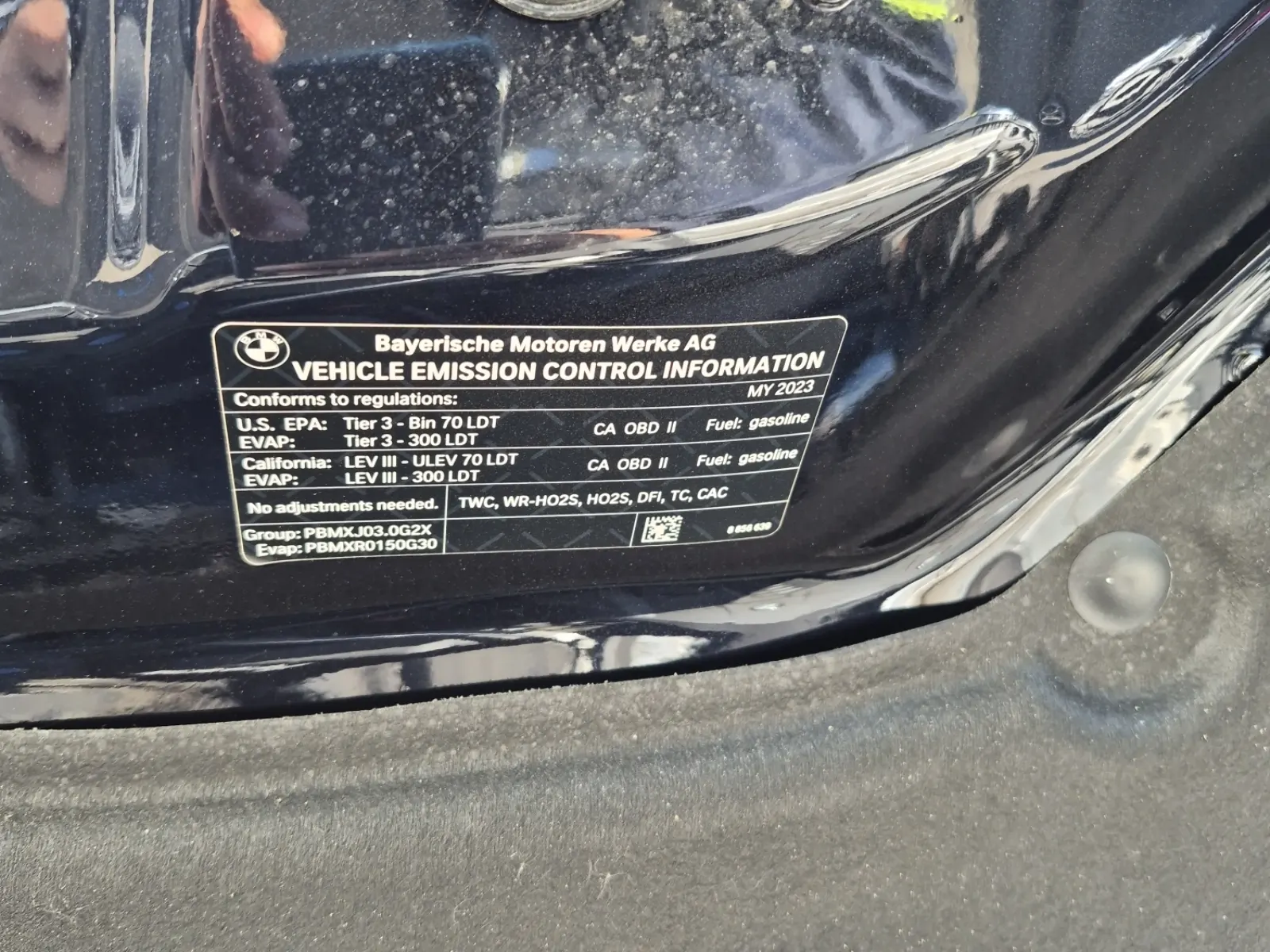 Emission Sticker Photo